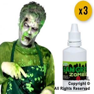 SANGRE ZOMBIE VERDE 20ml X 3